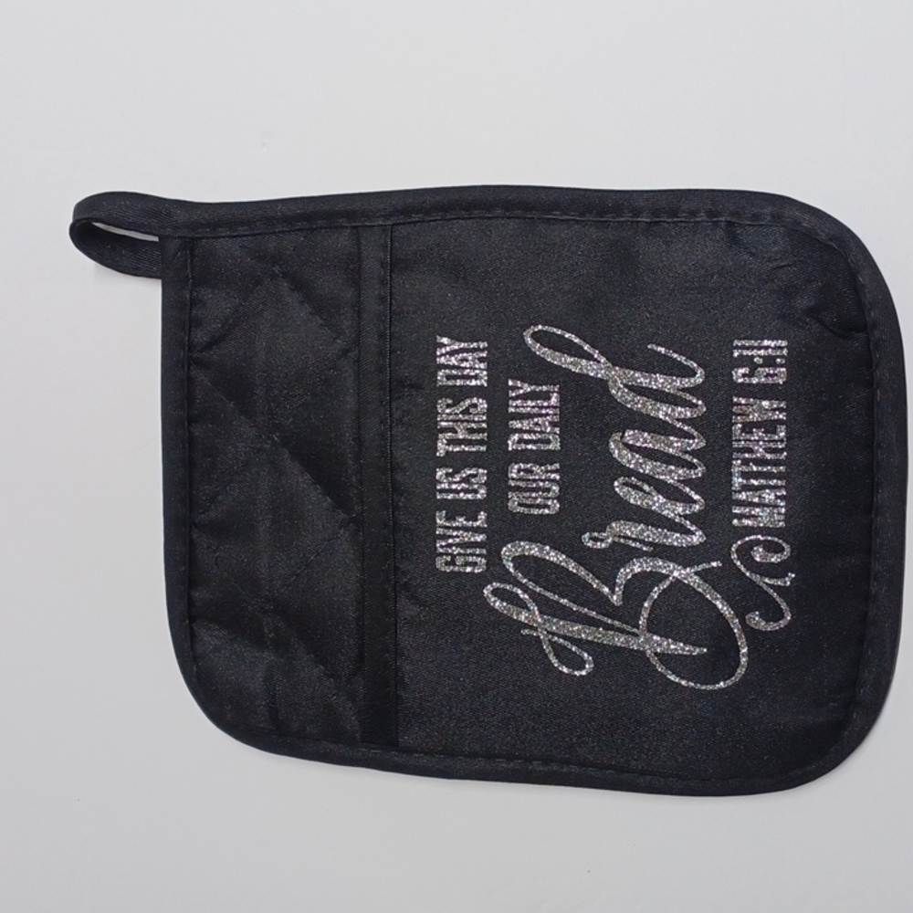 Handmade Oven Mitt with Scripture